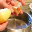 как очистить картошку от мундира, чистим вареную картошку