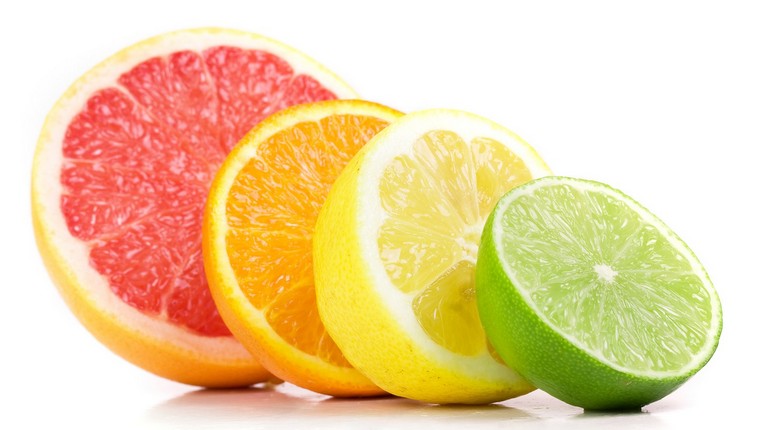 грейпфрут апельсин лимон и лайм, дольки цитрусовых